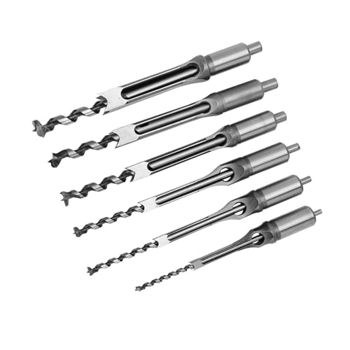 Vierkantbohrer Set:Präziser Sägebohrer aus Spezialstahl für Professionelle Holzbearbeitung, Ideal für Bau und Renovation,Langlebig und Robust,6Stück Vierkantbohrer Set:Präziser Sägebohrer aus Spezialstahl für Professionelle Holzbearbeitung, Ideal für Bau und Renovation,Langlebig und Robust,6Stück von AMAKO
