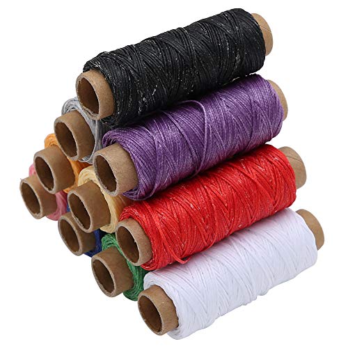 Wachsfaden DIY Nähgarn gewachste Schnur Nähzubehör für Lederarbeiten Handwerk Lederwaren 10 Farben 50 Meter pro Rolle Wachsfaden DIY Nähgarn gewachste Schnur Nähzubehör für Lederarbeiten Handwerk Lederwaren 10 Farben 50 Meter pro Rolle von AMAKO