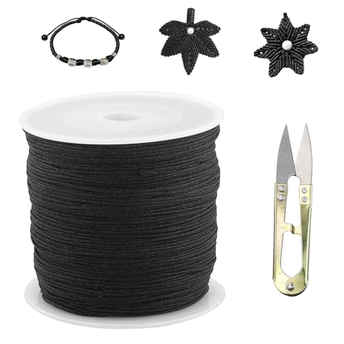 1 Nylonschnur 0.8mm x 100m Nylonfaden Nylon Perlenschnur Satinkordel, Makramee Schnur Nylonschnur für Armbänder Perlen Auffädeln Halskette Schmuckherstellung DIY Handwerk 1 Nylonschnur 0.8mm x 100m Nylonfaden Nylon Perlenschnur Satinkordel, Makramee Schnur Nylonschnur für Armbänder Perlen Auffädeln Halskette Schmuckherstellung DIY Handwerk von AMANDELIZABE