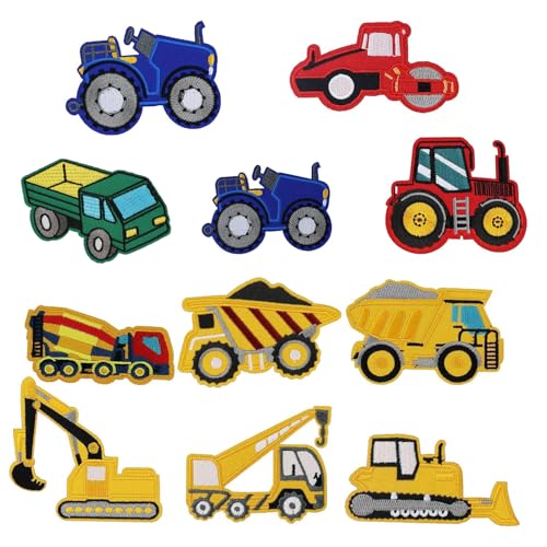 11 Stück Baufahrzeug Patch Kit,Flicken Zum AufbüGeln Kinder,Patches Zum AufbüGelnAufnäher Kinder Jungen,Gestickte Applikation zum Aufnähen,Aufbügeln für Jacken T-Shirt Jeans Backpack und alle Kleidung 11 Stück Baufahrzeug Patch Kit,Flicken Zum AufbüGeln Kinder,Patches Zum AufbüGelnAufnäher Kinder Jungen,Gestickte Applikation zum Aufnähen,Aufbügeln für Jacken T-Shirt Jeans Backpack und alle Kleidung von AMANDELIZABE