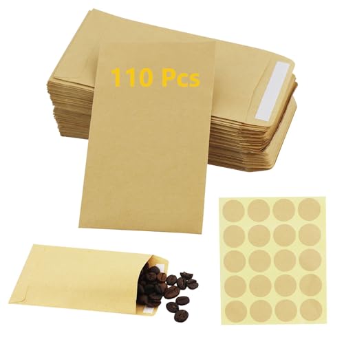 110 Papiertüten Klein Samentütchen 10 x 6 cm Weiß Kraftpapier Tüten für Gastgeschenke Hochzeit, Süßigkeiten, Münzen 110 Papiertüten Klein Samentütchen 10 x 6 cm Weiß Kraftpapier Tüten für Gastgeschenke Hochzeit, Süßigkeiten, Münzen von AMANDELIZABE