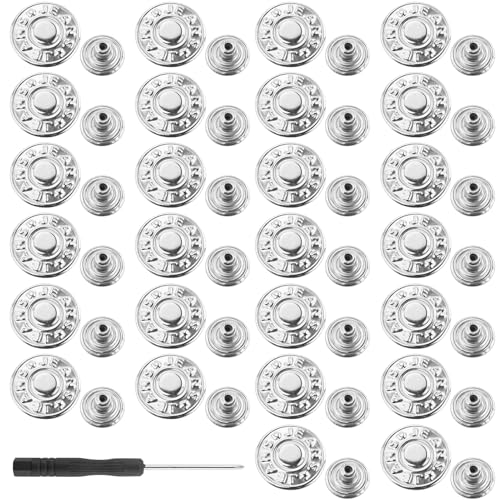 12 Stück Verstellbare Hosen Ersatz Knöpfe, Ersatz Knöpfe, Jeans Knöpfe Ohne Nähen, 17 mm Button Pins Jeans, Knöpfe Hosen Enger Machen, Metall Hosenknopf, mit Schraubendreher 12 Stück Verstellbare Hosen Ersatz Knöpfe, Ersatz Knöpfe, Jeans Knöpfe Ohne Nähen, 17 mm Button Pins Jeans, Knöpfe Hosen Enger Machen, Metall Hosenknopf, mit Schraubendreher von AMANDELIZABE