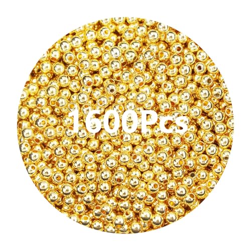 1600 StüCke Goldene Perlen 4mm Bastelperlen Runde Spacer Beads Ccb Lose Perlen Zum AuffäDeln FüR Armband Halskette Schmuck Ohrringe Handwerk Diy 1600 StüCke Goldene Perlen 4mm Bastelperlen Runde Spacer Beads Ccb Lose Perlen Zum AuffäDeln FüR Armband Halskette Schmuck Ohrringe Handwerk Diy von AMANDELIZABE