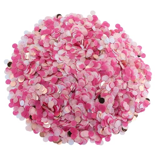 60g Konfetti Pink Hochzeit Geburtstag, Großes Konfetti, Tischdeko Pink, Rosa Streudeko, Konfetti Pink Silber, Glitzer Konfetti Bunt für Gender Reveal, Luftballons, Tisch, Geschenkbox 60g Konfetti Pink Hochzeit Geburtstag, Großes Konfetti, Tischdeko Pink, Rosa Streudeko, Konfetti Pink Silber, Glitzer Konfetti Bunt für Gender Reveal, Luftballons, Tisch, Geschenkbox von AMANDELIZABE