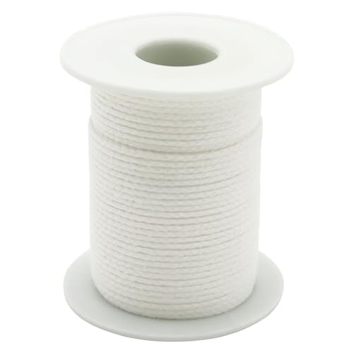 AMANDELIZABE Baumwolle Kerzendocht, 61 m, für Kerzen, 1 Rolle, 110 Sockel, DIY, rauchfrei AMANDELIZABE Baumwolle Kerzendocht, 61 m, für Kerzen, 1 Rolle, 110 Sockel, DIY, rauchfrei von AMANDELIZABE