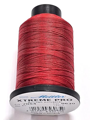 AMANN Mettler Hochleistungsgarn Polstergarn Outdoor 40, 400m 0630 granatrot von AMANN Group