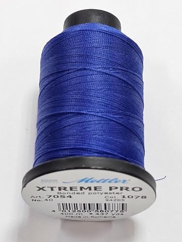 AMANN Mettler Hochleistungsgarn Polstergarn Outdoor 40, 400m blau 1078 von AMANN Group