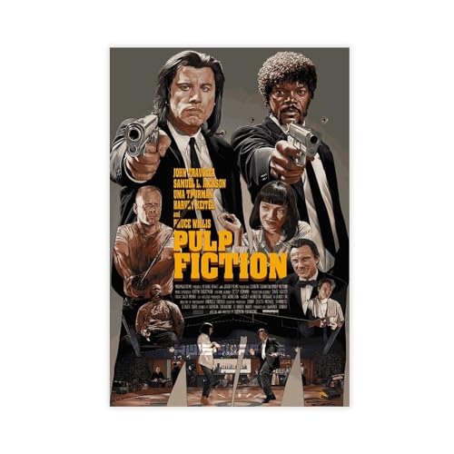 AMATWI Pulp Fiction Filmposter, Leinwandposter, Wandkunst, Dekordruck, Gemälde für Wohnzimmer, Schlafzimmer, Dekoration, ungerahmt, 40 x 60 cm, 24 Stück AMATWI Pulp Fiction Filmposter, Leinwandposter, Wandkunst, Dekordruck, Gemälde für Wohnzimmer, Schlafzimmer, Dekoration, ungerahmt, 40 x 60 cm, 24 Stück von AMATWI