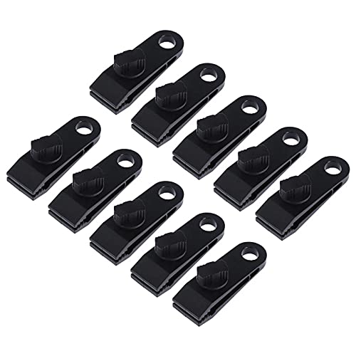 AMAZOM Tarp Clips, Heavy Duty Lock Grip Klemmen, Rändelschraube Zeltclip, Sichert Tarps Markisen Klemmset Für Camping Tarps Markisen Caravan Vordächer Autoabdeckungen Schwimmbadabdeckungen (10) von AMAZOM
