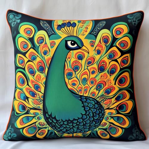 AMBATTERY DIY Kreuzstichkissen, Eleganter Pfau Stickkissen mit Muster 45X45cm Stickset Kreuzstich Kissen zum Basteln Stickkissen Stickpackung mit Vorgedruckt Kreuzstichmotiv AMBATTERY DIY Kreuzstichkissen, Eleganter Pfau Stickkissen mit Muster 45X45cm Stickset Kreuzstich Kissen zum Basteln Stickkissen Stickpackung mit Vorgedruckt Kreuzstichmotiv von AMBATTERY