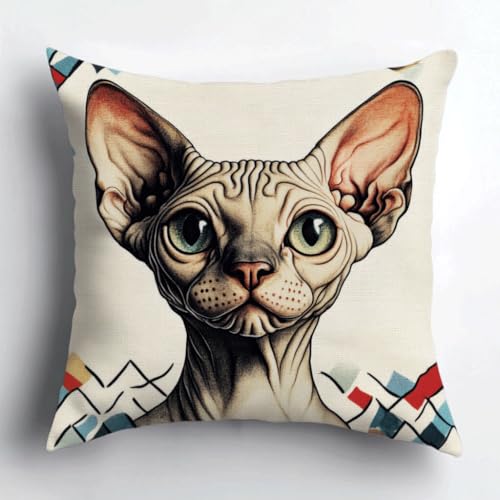 AMBATTERY DIY Stickkissen Set, Tier Katze Kreuzstichkissen Zum Dekorieren 45X45cm Kissenbezug Zum Sticken Kreuzstich Kreuzstich Kissen zum Basteln Stickkissen Stickpackung AMBATTERY DIY Stickkissen Set, Tier Katze Kreuzstichkissen Zum Dekorieren 45X45cm Kissenbezug Zum Sticken Kreuzstich Kreuzstich Kissen zum Basteln Stickkissen Stickpackung von AMBATTERY
