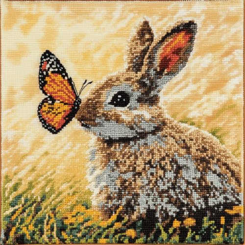 AMBATTERY Kreuzstich Kissen Set Vorgedruckt, Blumen und Kaninchen Kreuzstichkissen Zum Dekorieren 45X45cm Stickkissen Zum Selbersticken Kreuzstich Set Vorgedruckt Kissenbezug AMBATTERY Kreuzstich Kissen Set Vorgedruckt, Blumen und Kaninchen Kreuzstichkissen Zum Dekorieren 45X45cm Stickkissen Zum Selbersticken Kreuzstich Set Vorgedruckt Kissenbezug von AMBATTERY