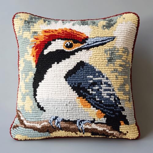 AMBATTERY Kreuzstich Kissen Vorgedruckt, Tier Vogel Stickkissen mit Muster 45X45cm Kreuzstichkissen Zum Dekorieren Kissenbezug Zum Besticken Kreuzstich Diy Handarbeit Kissen Set AMBATTERY Kreuzstich Kissen Vorgedruckt, Tier Vogel Stickkissen mit Muster 45X45cm Kreuzstichkissen Zum Dekorieren Kissenbezug Zum Besticken Kreuzstich Diy Handarbeit Kissen Set von AMBATTERY