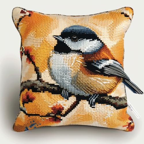 AMBATTERY Kreuzstich Kissen Vorgedruckt, Vogel auf einem Ast Kreuzstichkissen Zum Dekorieren für Anfänger Handstickerei Nähkissenbezug DIY Kissenbezug Zum Sticken Kreuzstich AMBATTERY Kreuzstich Kissen Vorgedruckt, Vogel auf einem Ast Kreuzstichkissen Zum Dekorieren für Anfänger Handstickerei Nähkissenbezug DIY Kissenbezug Zum Sticken Kreuzstich von AMBATTERY