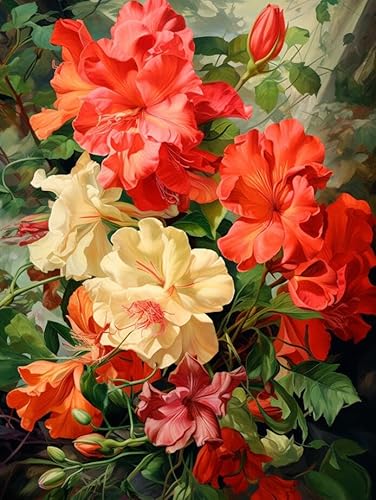 AMBATTERY Kreuzstich-Set zum Selbermachen, Aquarell-Blumenmuster,E,30 * 40cm Stickerei-Set, Stickmuster und gezählte Stickerei-Set für Anfänger und Erwachsene, Kreuzstich AMBATTERY Kreuzstich-Set zum Selbermachen, Aquarell-Blumenmuster,E,30 * 40cm Stickerei-Set, Stickmuster und gezählte Stickerei-Set für Anfänger und Erwachsene, Kreuzstich von AMBATTERY