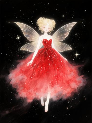 AMBATTERY Stickbilder Vorgedruckt Kreuzstich Fantasie-Mädchen Stickerei Kreuzstich Kit Set Vorgedruckte Stickerei Starter Kits 40x50cm AMBATTERY Stickbilder Vorgedruckt Kreuzstich Fantasie-Mädchen Stickerei Kreuzstich Kit Set Vorgedruckte Stickerei Starter Kits 40x50cm von AMBATTERY