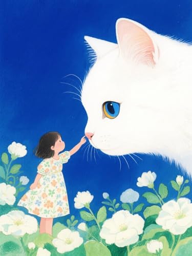 AMBATTERY Stickbilder Vorgedruckt Kreuzstich Tiere, Katzen, Blumen und Mädchen Stickerei Kreuzstich Kit Set Vorgedruckte Stickerei Starter Kits 40x50cm AMBATTERY Stickbilder Vorgedruckt Kreuzstich Tiere, Katzen, Blumen und Mädchen Stickerei Kreuzstich Kit Set Vorgedruckte Stickerei Starter Kits 40x50cm von AMBATTERY