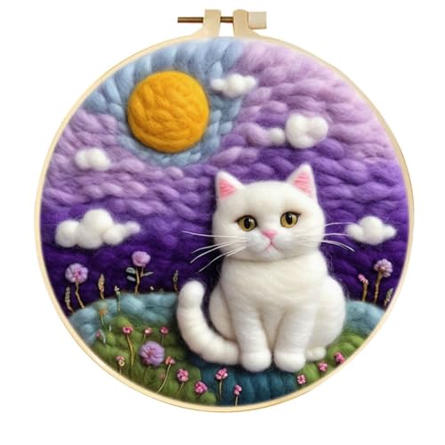 Nadelfilz Set Bunte Katze Der Karikatur Nadelfilz-Starter-Set,Bastelsets Für Erwachsene,Nadeln,Malzubehör Für Heimwerken Und Dekoration 20x20cm Nadelfilz Set Bunte Katze Der Karikatur Nadelfilz-Starter-Set,Bastelsets Für Erwachsene,Nadeln,Malzubehör Für Heimwerken Und Dekoration 20x20cm von AMBATTERY