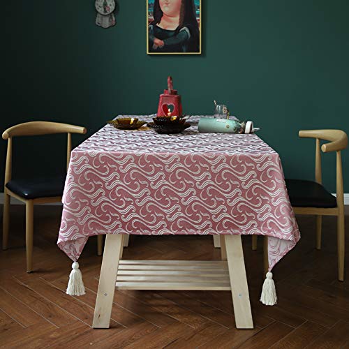 AMCER Tisch Decke 70x140cm, Tischläufer, Waschbar, Pflegeleicht, ideal für Party, Catering, Geburtstag - Pink AMCER Tisch Decke 70x140cm, Tischläufer, Waschbar, Pflegeleicht, ideal für Party, Catering, Geburtstag - Pink von AMCER