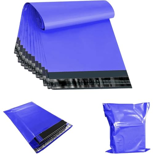 AMD Nexus Versandtaschen, reißfest, leicht, flexibel, 30,5 x 40,6 cm, Blau, 50 Stück von AMD Nexus