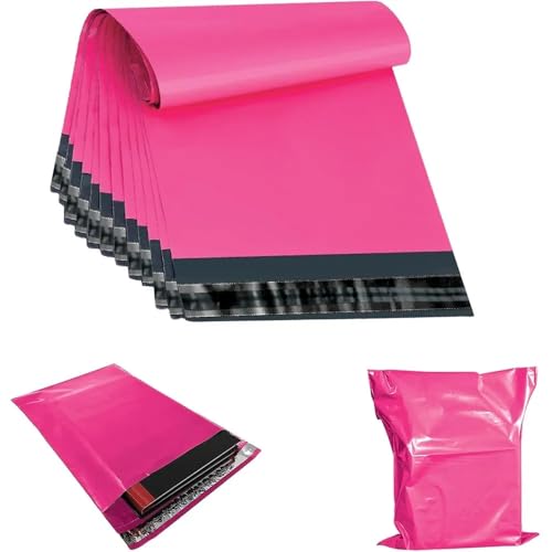 AMD Nexus Versandtaschen, reißfest, leicht, flexibel, 30,5 x 40,6 cm, Rosa, 25 Stück von AMD Nexus