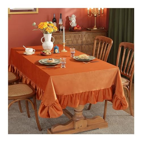 AMDXD Tischwäsche, Einfarbig Tischdecke Baumwolle Leinen, Tischdecke Modern Wasserabweisend Geeignet für Home Küche Dekoration, Verschiedene Größen, 140x220CM, Orange AMDXD Tischwäsche, Einfarbig Tischdecke Baumwolle Leinen, Tischdecke Modern Wasserabweisend Geeignet für Home Küche Dekoration, Verschiedene Größen, 140x220CM, Orange von AMDXD