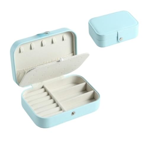 AMEEDA Schmuck Organizer Tragbare Schmuckschatulle Schmuck Organizer Display Reise Schmuck Fall Boxen Knopf Leder Lagerung(Color-32) von AMEEDA