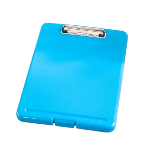 Clipboard Schreibplatte Stiftschlitz, Schreibtafel, Clip-Aktenbox, Aktenaufbewahrung, Klemmbrett, A4-Papierhalter, Büro, A4-Schreibblock, Klemmbrett, A4-Bürotafel(Color:Blue) von AMEEDA