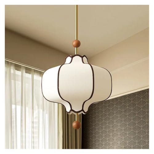 AMENGJ Lampenschirm aus Stoff Retro Stoff Lampenschirm Anhänger for Zimmer Esstisch Wohnung(D40cm) von AMENGJ