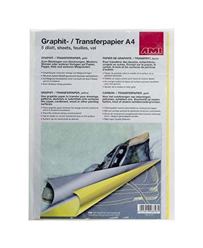 AMI Graphitpapier A4, 5Bg., gelb von AMI