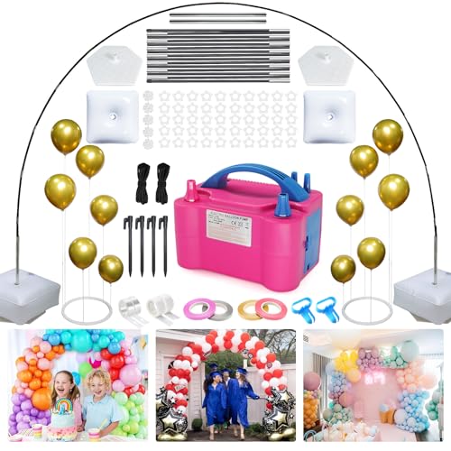 Ballonbogen-Set mit Elektrischer Ballon Pumpe, Ballon Bogen Ständer-Set für Hochzeit Geburtstag Babyparty Party Dekoration Ballonbogen-Set mit Elektrischer Ballon Pumpe, Ballon Bogen Ständer-Set für Hochzeit Geburtstag Babyparty Party Dekoration von AMIBOX