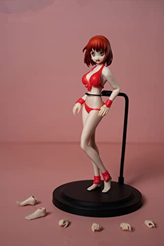 AMITD 1/12 Maßstab FeMännliche Aktionsfigur, 6 inch Anime Girl Super-Flexible Pale Skin Large Bust Seamless Körper Doll Collection (T02A Pale Skin) von AMITD