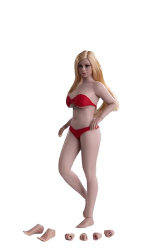 AMITD 1/12 Maßstab Weibliche Figure 6inch Weibliche TBLeague Super Flexible Suntan Haut Slightly Fat Large Bust Miniature Action Figure Collectible (T05B) von AMITD