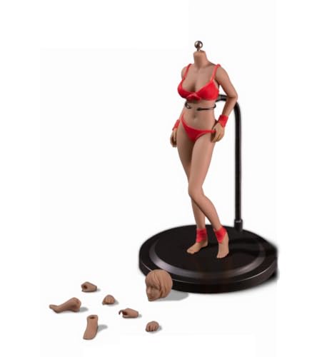 AMITD 1/12 Maßstab Weibliche Figure 6inch Weibliche TBLeague Super Flexible Suntan Skin Slim Körper Type Middle Bust Miniature Action Figure Collectible (T03B) von AMITD