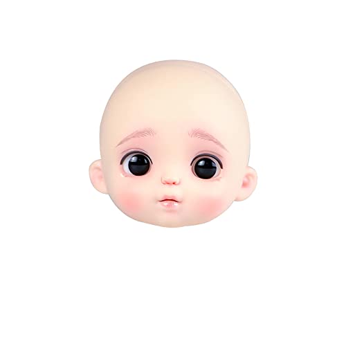 AMITD 1/12 Scale BJD Doll Head Part Normal White Skin Makeup YMY Head for OB11,1/12BJD,GSC Doll Accessories DIY Boys Girls Gift (Makeup-Girl) von AMITD
