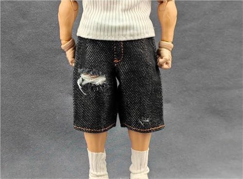 AMITD 1/12 Scale Male,Figure Doll Clothes Denim Shorts Jeans Shorts Pants Costume for 6" Male Soldier Action Figure von AMITD