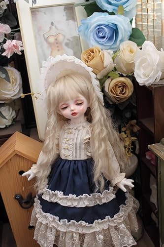 AMITD 1/3 1/4 1/6 BJD Doll Clothes Handmade Fashionable and Cute Clothing Suitable for 11.8 in 18in 24 in BJD SD Doll (Dark Blue, 1/3) von AMITD