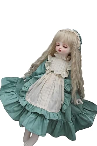 AMITD 1/3 1/4 1/6 BJD Doll Clothes Handmade Fashionable and Cute Clothing Suitable for 11.8 in 18in 24 in BJD SD Doll (Green (B), 1/6) von AMITD