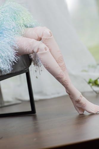 AMITD 1/3 1/4 1/6 Bjd Doll Lace Stockings Knee High Sock Female Doll Socks Legging Accessories for DIY Doll Clothes Toy(Pink,1/4) von AMITD