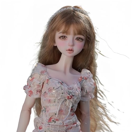 AMITD 1/4 BJD Doll Kawaii Doll Move Joints Handmade Makeup Cute 18 Inches 45cm Collectible Cartoon Dress up Dolls Best Gift (Spring Pearl) von AMITD