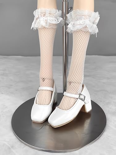 AMITD 1/4 BJD Doll Shoes Carefully Crafted Fashionable Shoes Suitable for 18 inch BJD SD Doll Gifts for Doll Lovers (Brilliant White) von AMITD