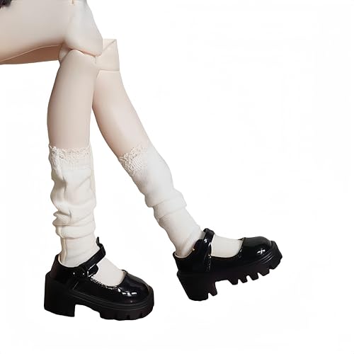 AMITD 1/4 BJD Doll Shoes Handmade Fashion and Cute Shoes Suitable for 18 inch BJD SD Doll Gifts for Doll Lovers (Black (Short)) von AMITD
