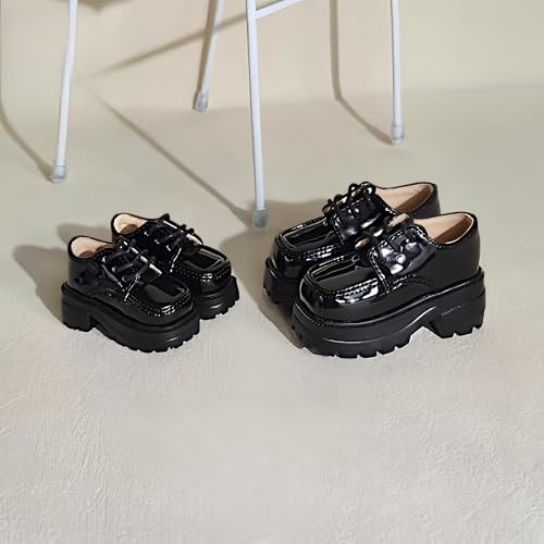 AMITD 1/4 BJD Doll Shoes Handmade Fashion and Cute Shoes Suitable for 18 inch BJD SD Doll Gifts for Doll Lovers (Gloss Black) von AMITD