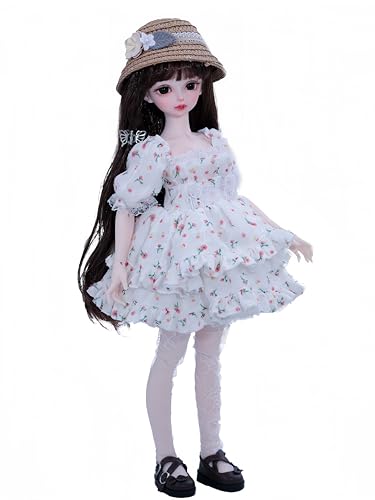 AMITD 1/4 BJD-Puppe, 16 Zoll, Anime-Kugelgelenkpuppe, SD-Puppe, Handgemalte Schminke, Sammlerfigur, Dekoration für zu Hause und Geschenkset (E) von AMITD