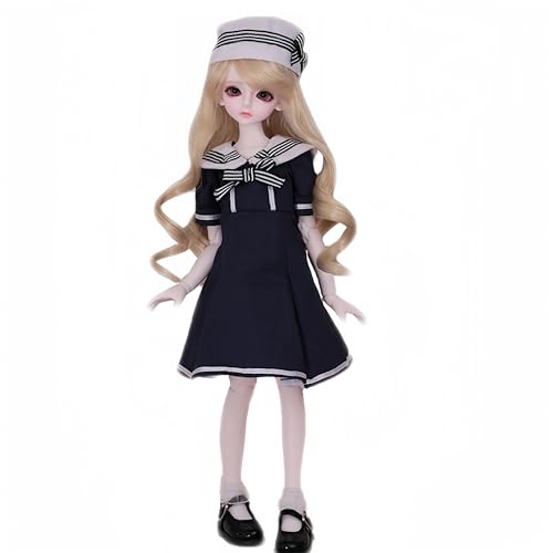 AMITD 1/4 BJD-Puppe, 16 Zoll, Anime-Kugelgelenkpuppe, SD-Puppe, Handgemalte Schminke, Sammlerfigur, Dekoration für zu Hause und Geschenkset (I) von AMITD