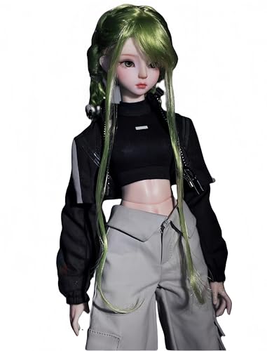 AMITD 1/4 BJD-Puppe, Hartholz, Anime-Kugelgelenkpuppe, SD-Puppe, Handgemalte Schminke, Sammlerfigur, Dekoration für zu Hause und Geschenkset (F) von AMITD
