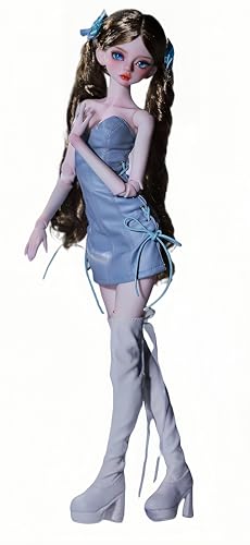 AMITD 1/4 BJD-Puppe, Hartholz, Anime-Kugelgelenkpuppe, SD-Puppe, Handgemalte Schminke, Sammlerfigur, Dekoration für zu Hause und Geschenkset (L) von AMITD