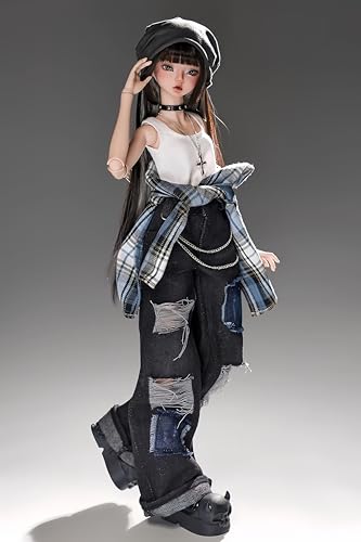 AMITD 1/4 Bjd Doll 17 inch Anime Ball Jointed Dolls Resin Action Figure Handmade Makeup,Fashion Casual Style for Collecting and Gifting AMITD 1/4 Bjd Doll 17 inch Anime Ball Jointed Dolls Resin Action Figure Handmade Makeup,Fashion Casual Style for Collecting and Gifting von AMITD
