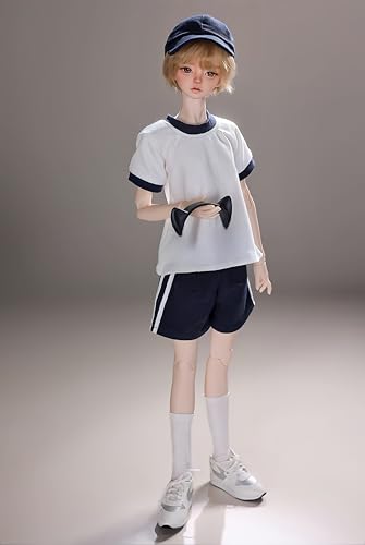 AMITD 1/4 Bjd Doll Fashion Anime Ball Jointed Dolls Resin Action Figure Handmade Makeup,Casual Sports Style for Collecting (A) von AMITD