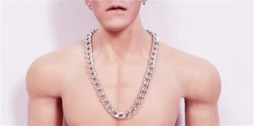 AMITD 1/6 1/12 Scale Male Soldier Model Figure Doll Chain Necklace for 12 Inch/6 Inch Movable Action Figure，Doll Toy Miniatures Accessories(Silver,1/12) von AMITD
